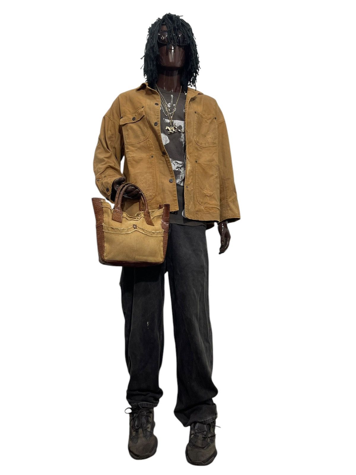 Genuine Leather Leather Cotton Duck Compora Japan Cute Tote Bag 1🟩4 Size ONE SIZE - 3 Thumbnail