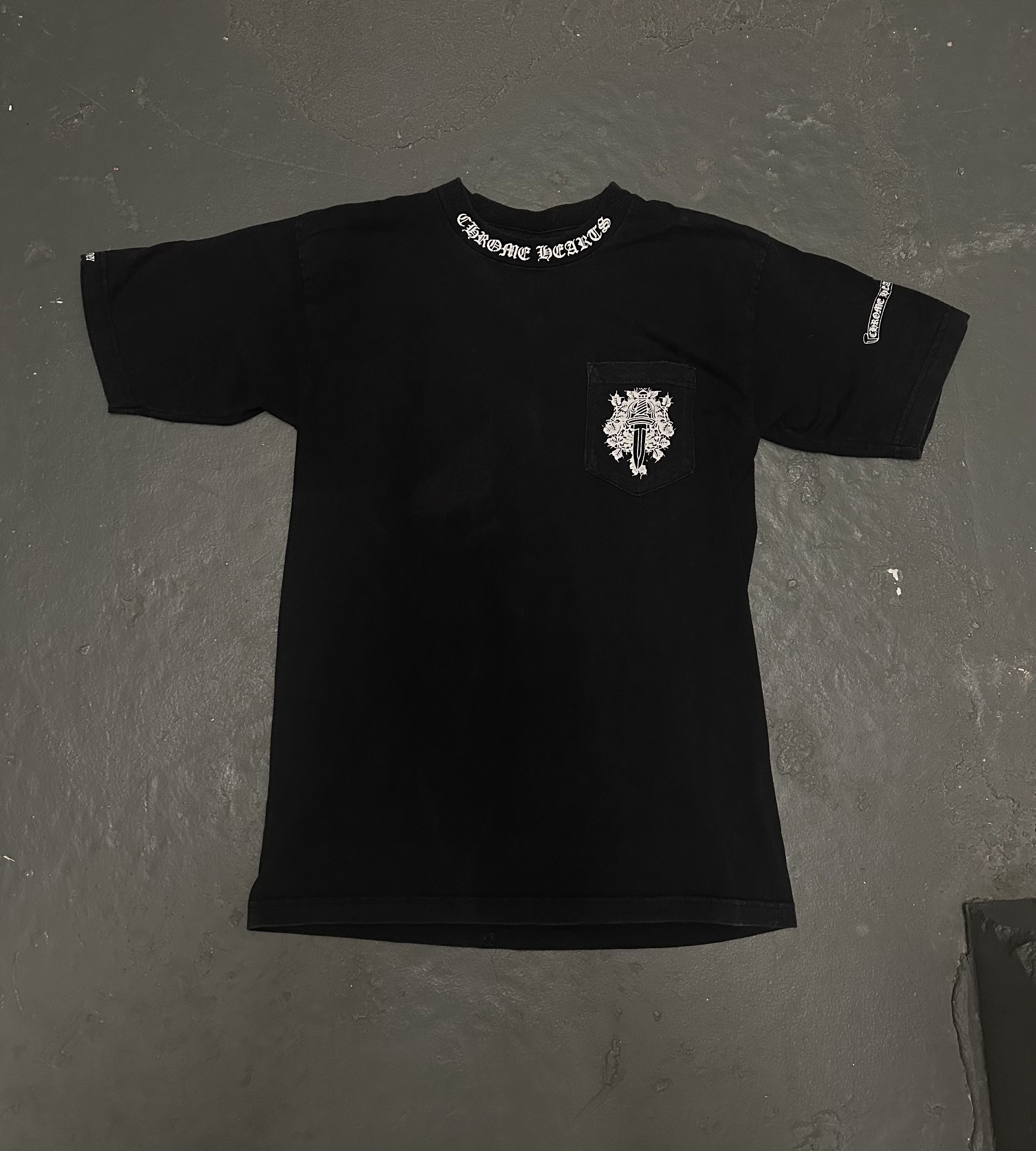Vintage Chrome Hearts Dagger Scroll T-shirt