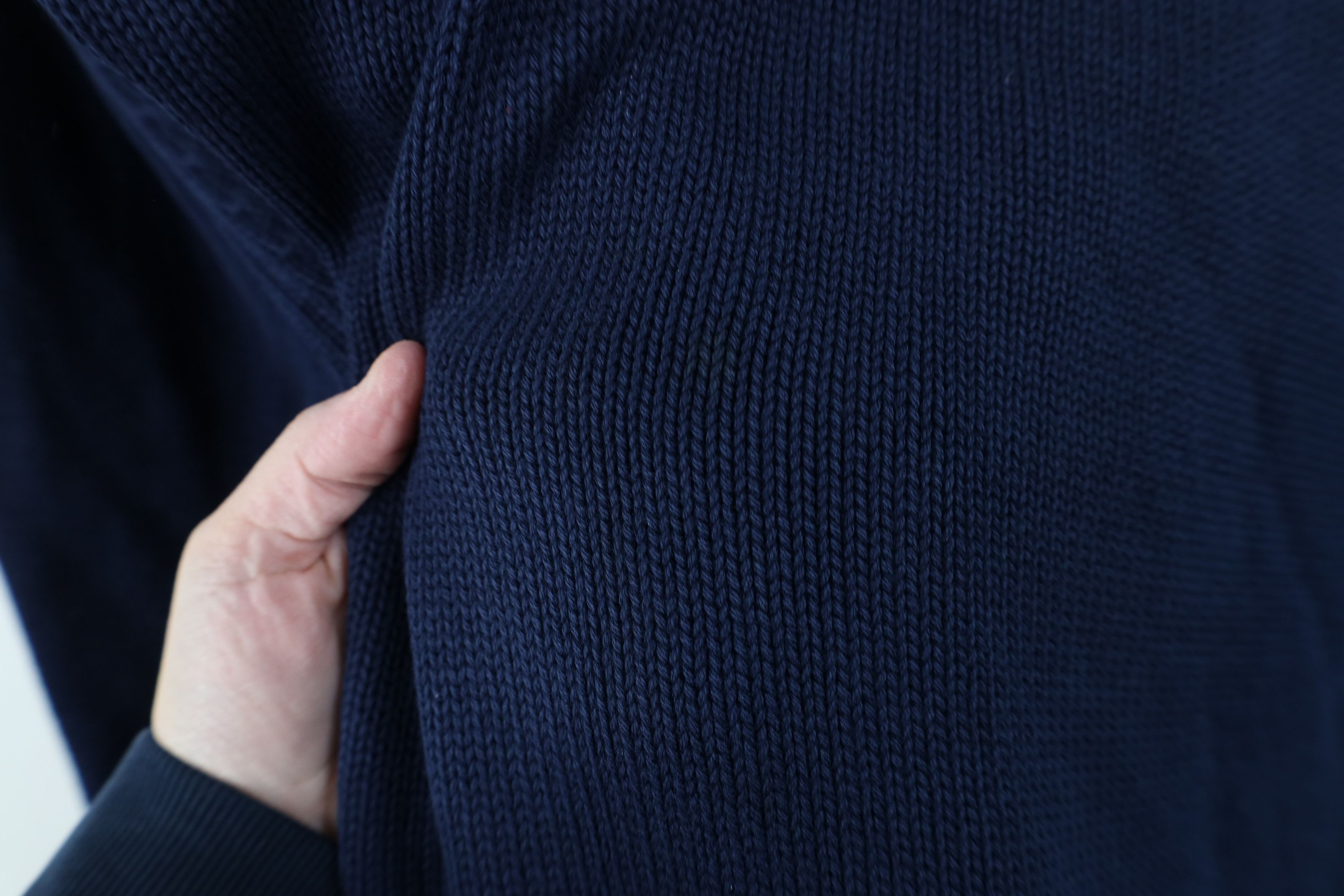 Lands' End Vintage 90s Lands End Ribbed Knit V-Neck Sweater Blue USA Size US L / EU 52-54 / 3 - 8 Thumbnail
