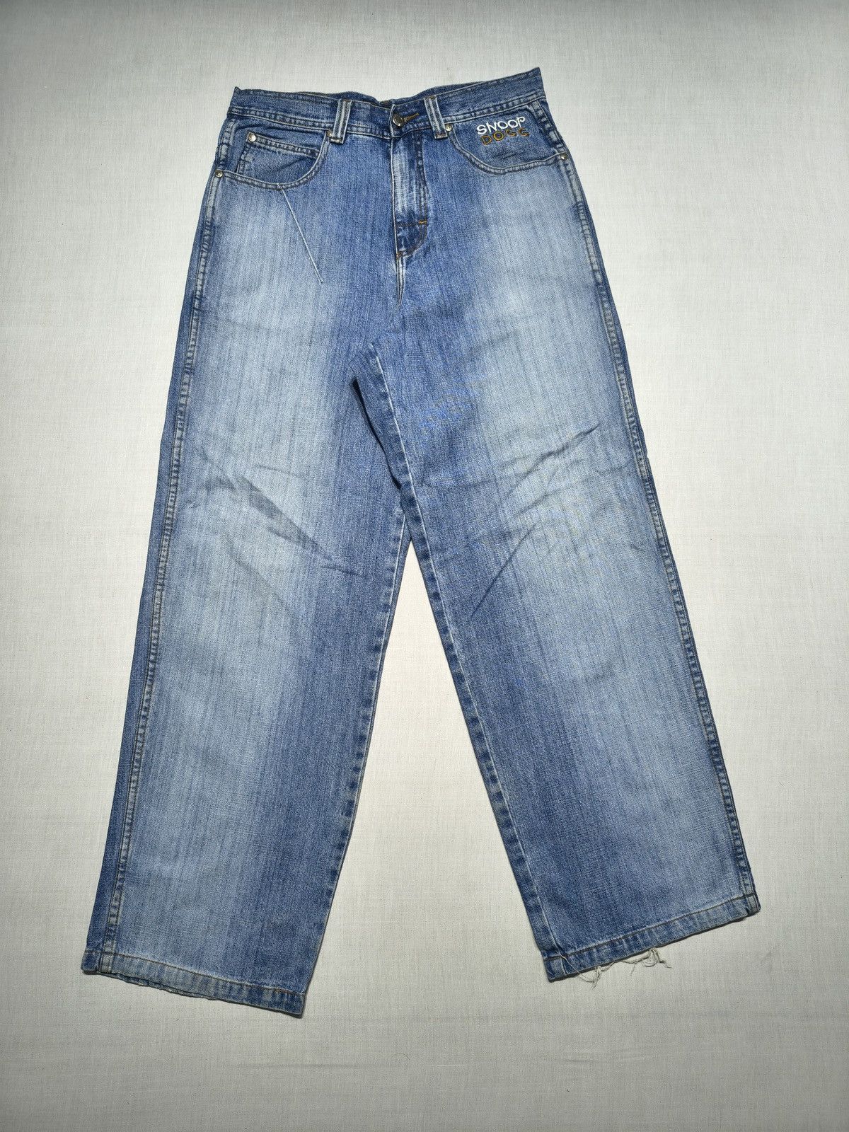 Snoop Dogg SUPER PHAT RARE Y2K SNOOPP DOGG CLOTHING COMPANY JEANS 🚀 Size US 32 / EU 48 - 2 Thumbnail