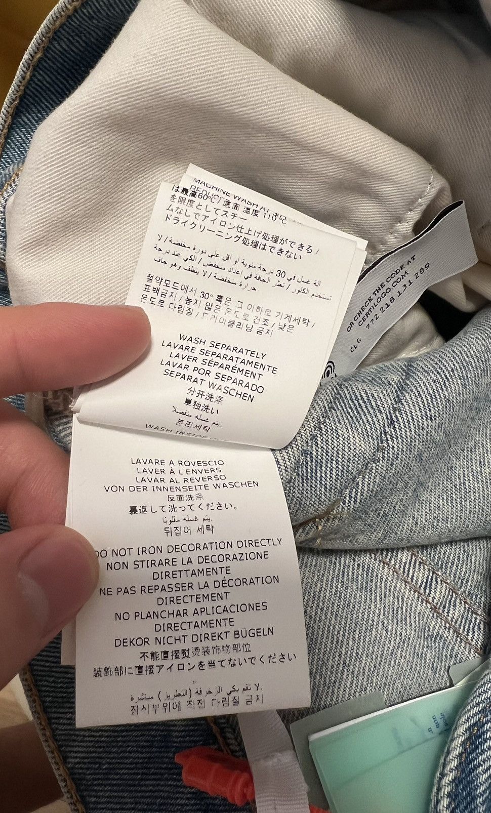 Off-White Off-White Bees Carpenter Jeans Size US 34 / EU 50 - 21 Thumbnail