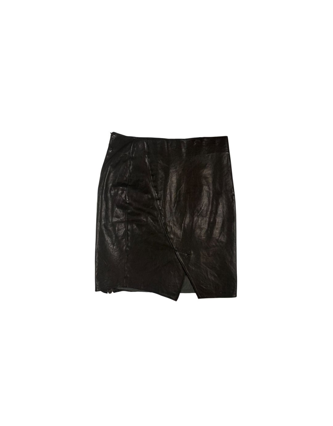 Incarnation Incarnation Sample Leather Wrap Skirt Size 38" / US 16 / IT 52 - 4 Thumbnail