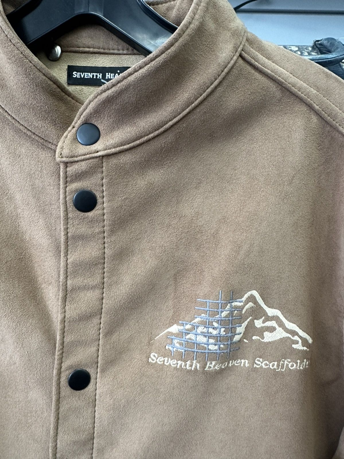 Seventh Heaven 7TH SEVENTH HEAVEN SCAFFOLDING JACKET SUEDE LARGE BROWN Size US L / EU 52-54 / 3 - 2 Thumbnail