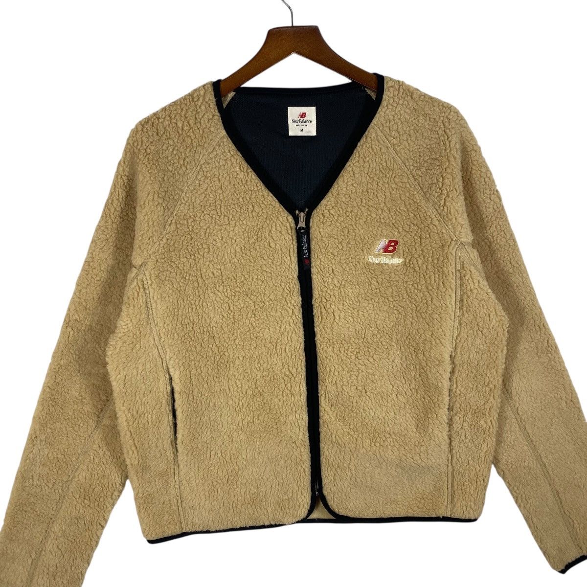 New Balance New Balance Fleece Sherpa Zipper Jacket M Size Brown Colour Size US M / EU 48-50 / 2 - 4 Thumbnail