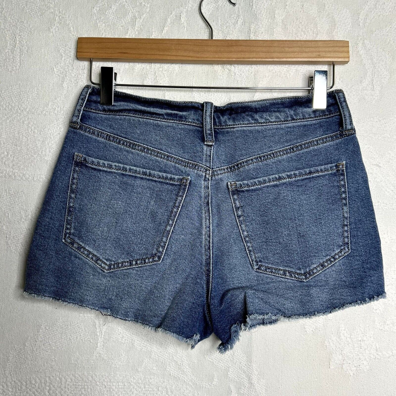 Other High Rise Distressed Mom Jean Shorts Size 27" / US 4 / IT 40 - 5 Thumbnail