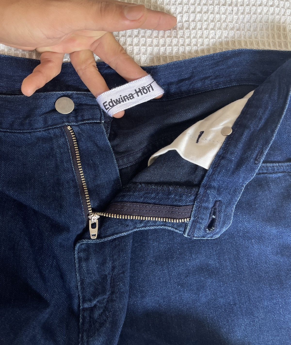 Edwina Horl Vintage🔥EDWINA HORL🔥Distressed Denim Fashion Size US 34 / EU 50 - 10 Thumbnail