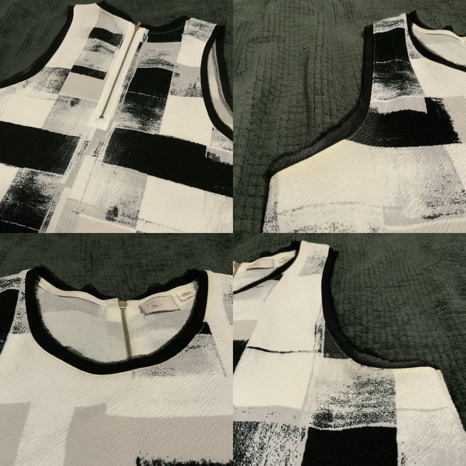 Anthropologie Anthropologie 9 His S'CL Top L Multicolor Geometric Sleeveless Casual Blouse Womens Size L / US 10 / IT 46 - 8 Thumbnail