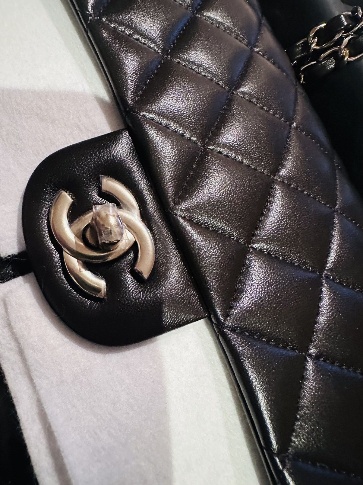 Chanel Chanel Double Flap Diamond Quilted Medium Dark Brown Size ONE SIZE - 8 Thumbnail