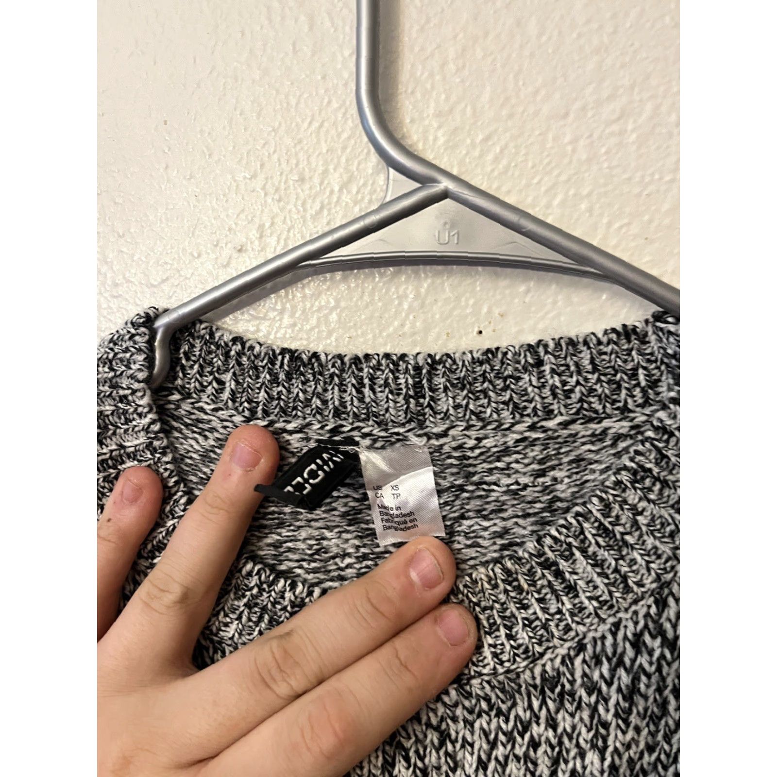 H&M H&M Divided Womens Pullover Sweater Long Sleeve Gray Crew Neck XS Blend Size XS / US 0-2 / IT 36-38 - 3 Thumbnail