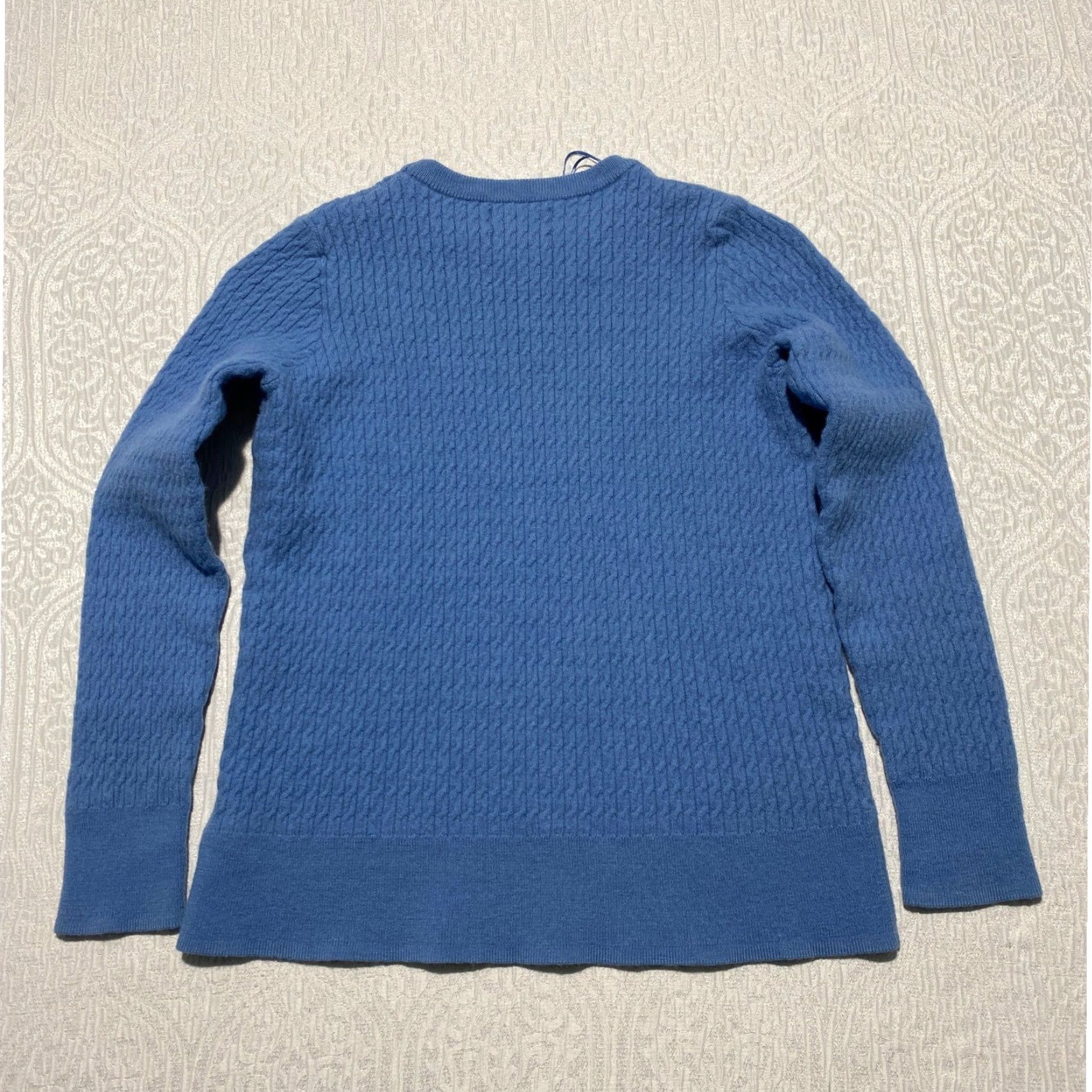 Cynthia Rowley Cynthia Rowley Womens Sweater Size S Blue 100% Extrafine Merino Wool Cable Knit Size S / US 4 / IT 40 - 7 Thumbnail