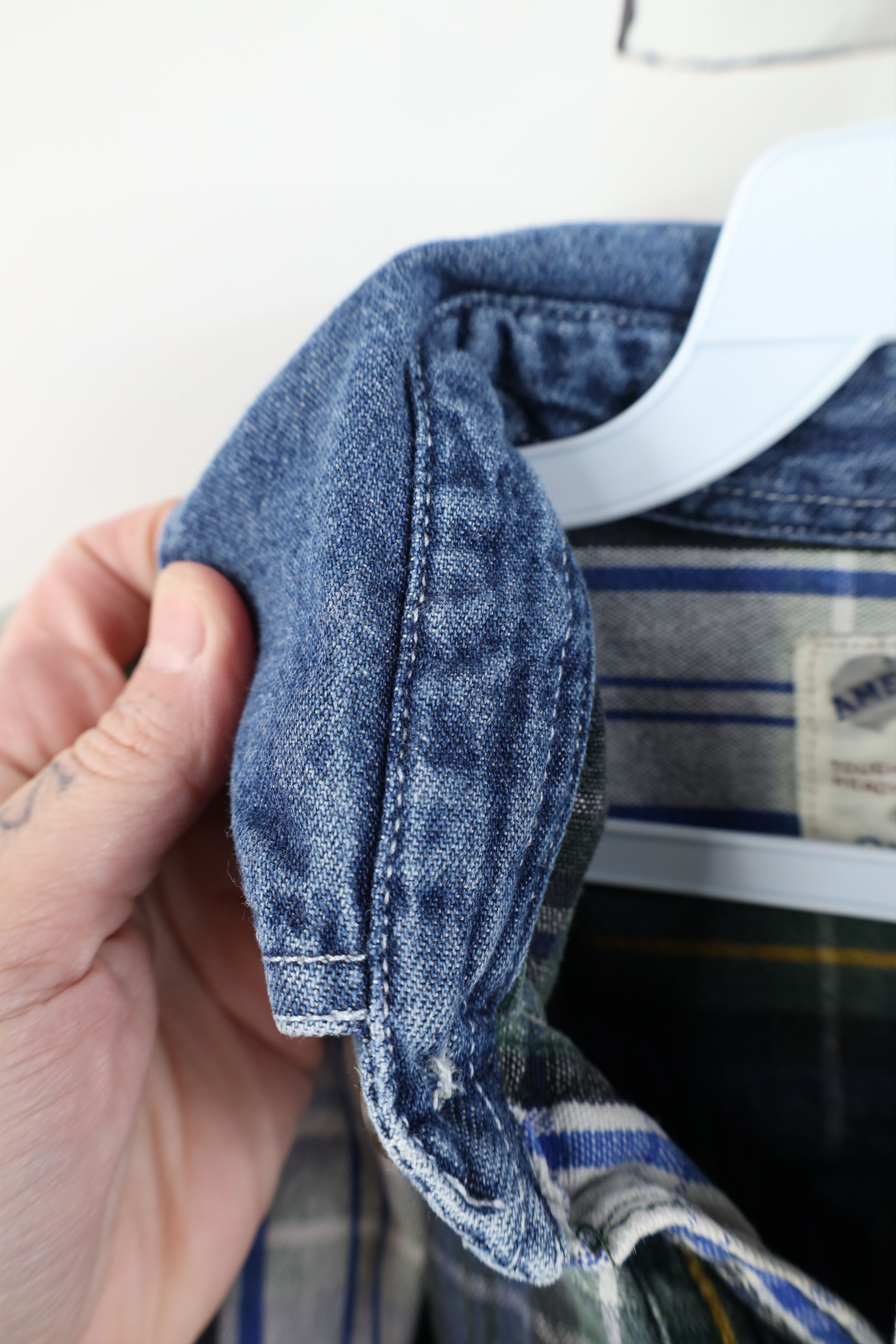 American Eagle Outfitters Vintage 90s American Eagle Outfitters Denim Button Shirt Size US M / EU 48-50 / 2 - 8 Thumbnail