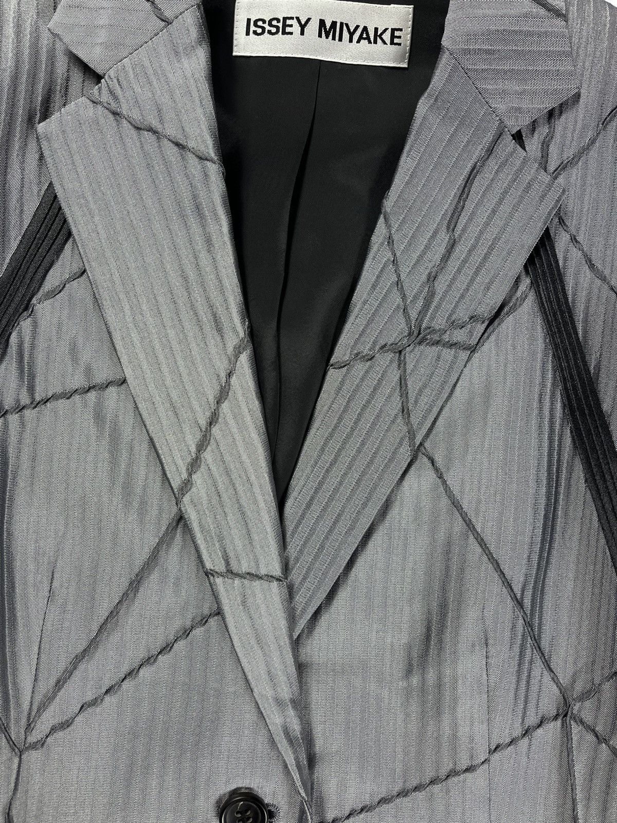Issey Miyake Issey Miyake - AW19 Silver Blazer Size US M / EU 48-50 / 2 - 2 Thumbnail