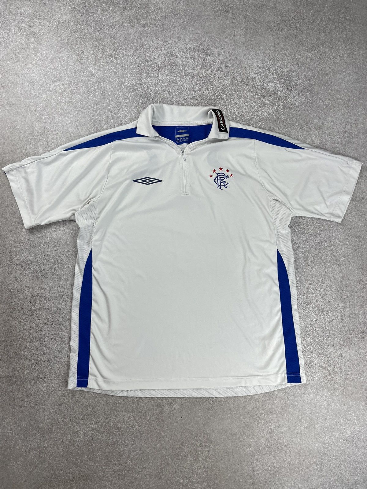 Vintage Vintage Rangers Umbro 1/4 zip Soccer Jersey Football Shirt Size US L / EU 52-54 / 3 - 1 Thumbnail