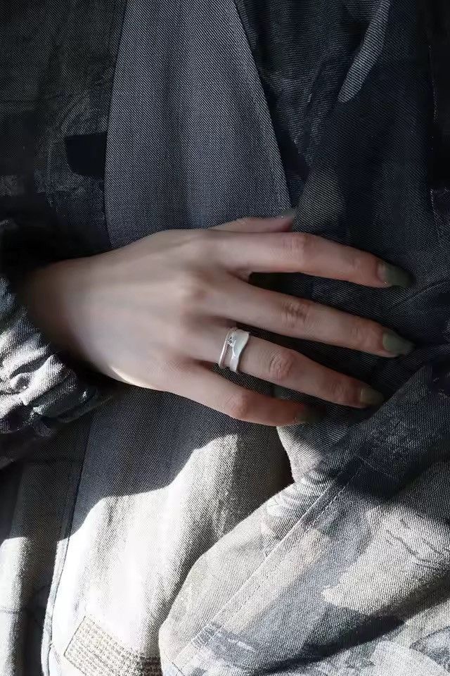 Jewelry Handmade Moonlight Stone Hip hop Punk Ring Size ONE SIZE - 3 Thumbnail