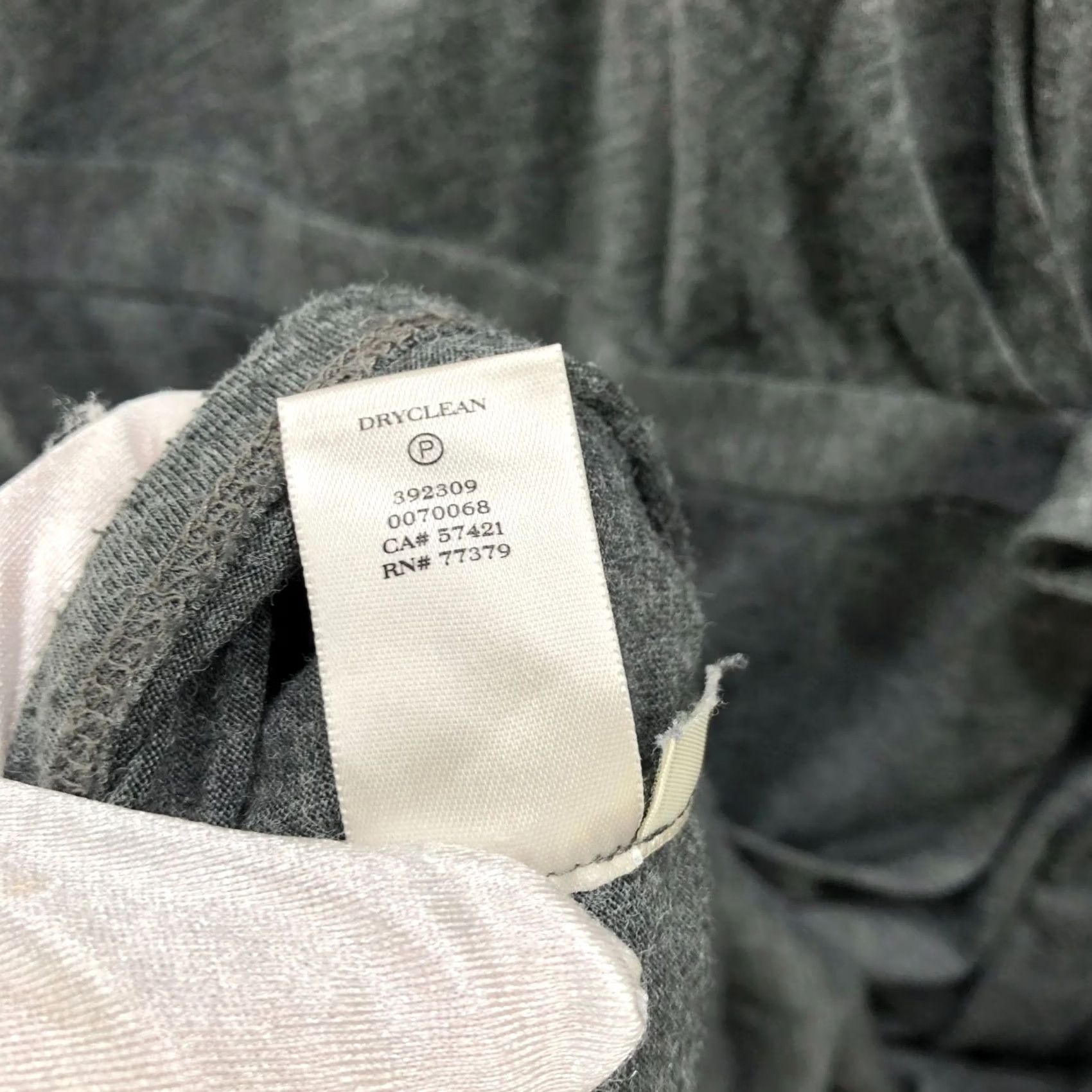 Ann Taylor Ann Taylor Wrap Dress Size 14 Gray Knee Length 3/4 Sleeve Genuine Side Tie Size XL / US 12-14 / IT 48-50 - 7 Thumbnail