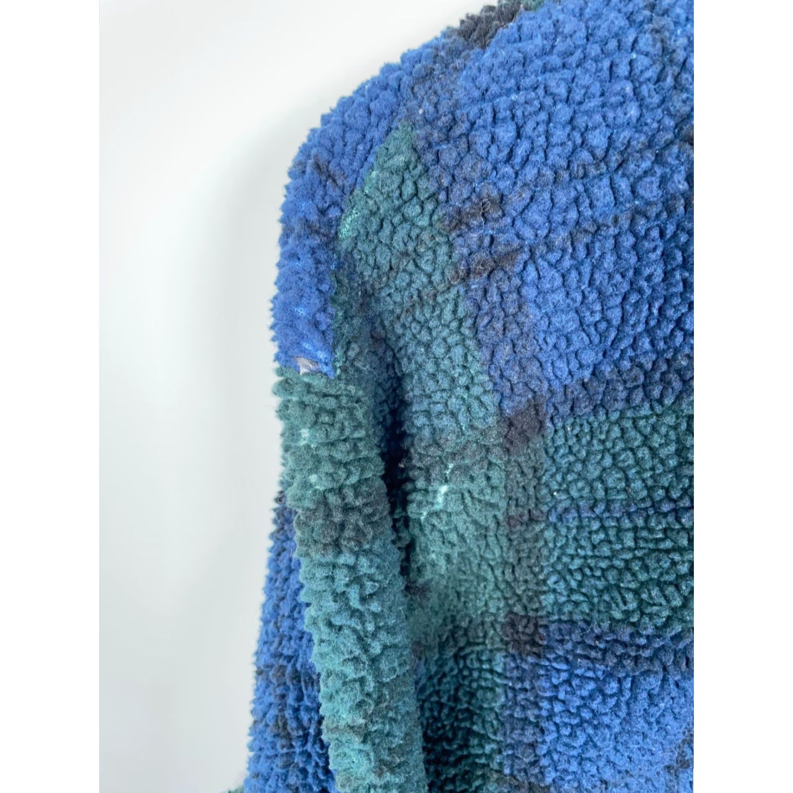 Nautica Nautica Fleece Jacket 1/4 Zip Plaid XL Tall Mens Green Blue Blackwatch Knit Pullover Casual Vintage Size US XL / EU 56 / 4 - 4 Thumbnail