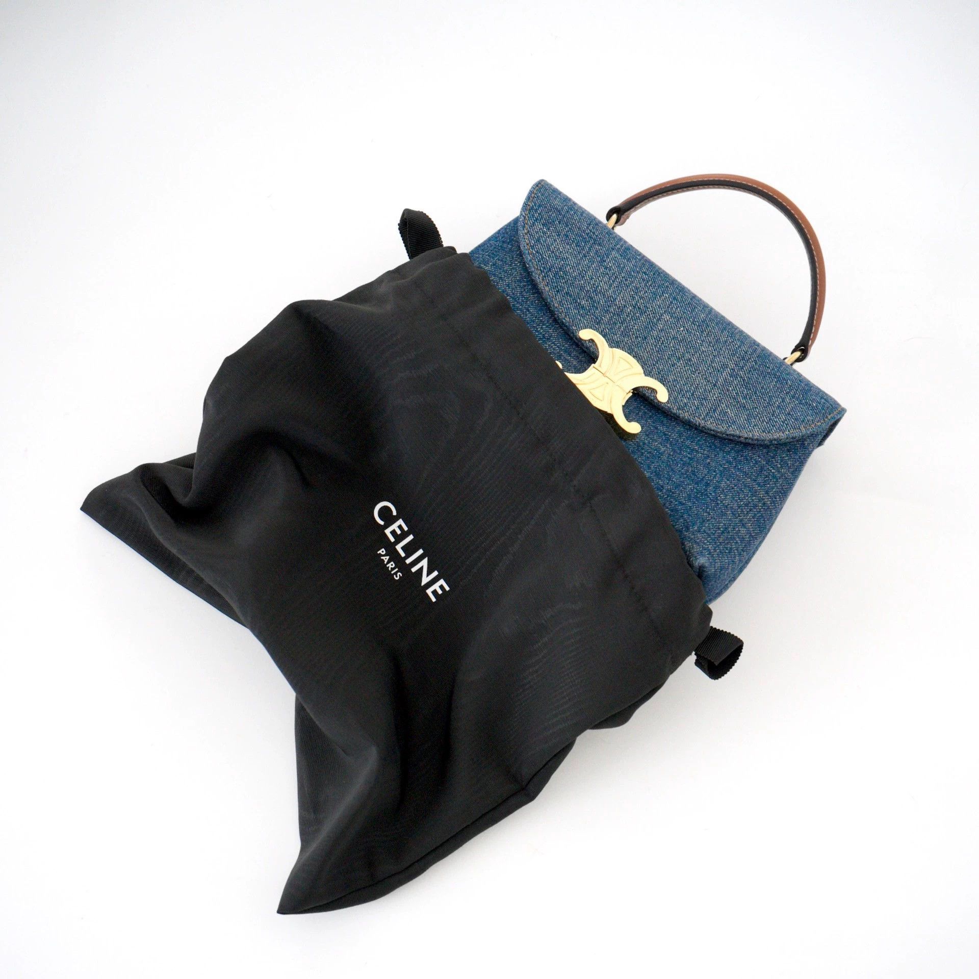 Celine CELINE TEEN NINO Denim Handheld/Shoulder Bag Size ONE SIZE - 4 Thumbnail