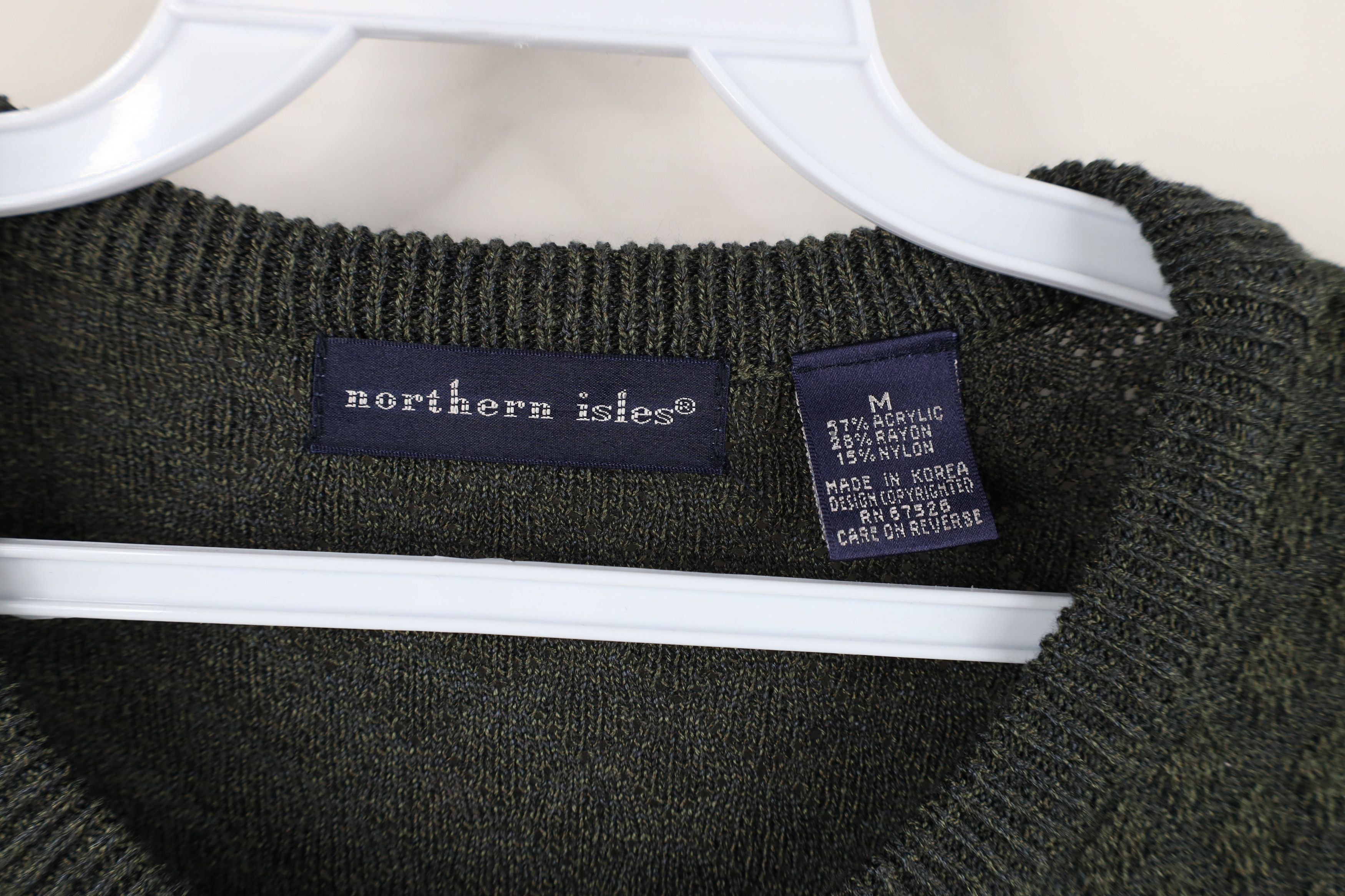 Vintage Vintage 90s Streetwear Diamond Knit Crewneck Sweater Size US M / EU 48-50 / 2 - 4 Thumbnail