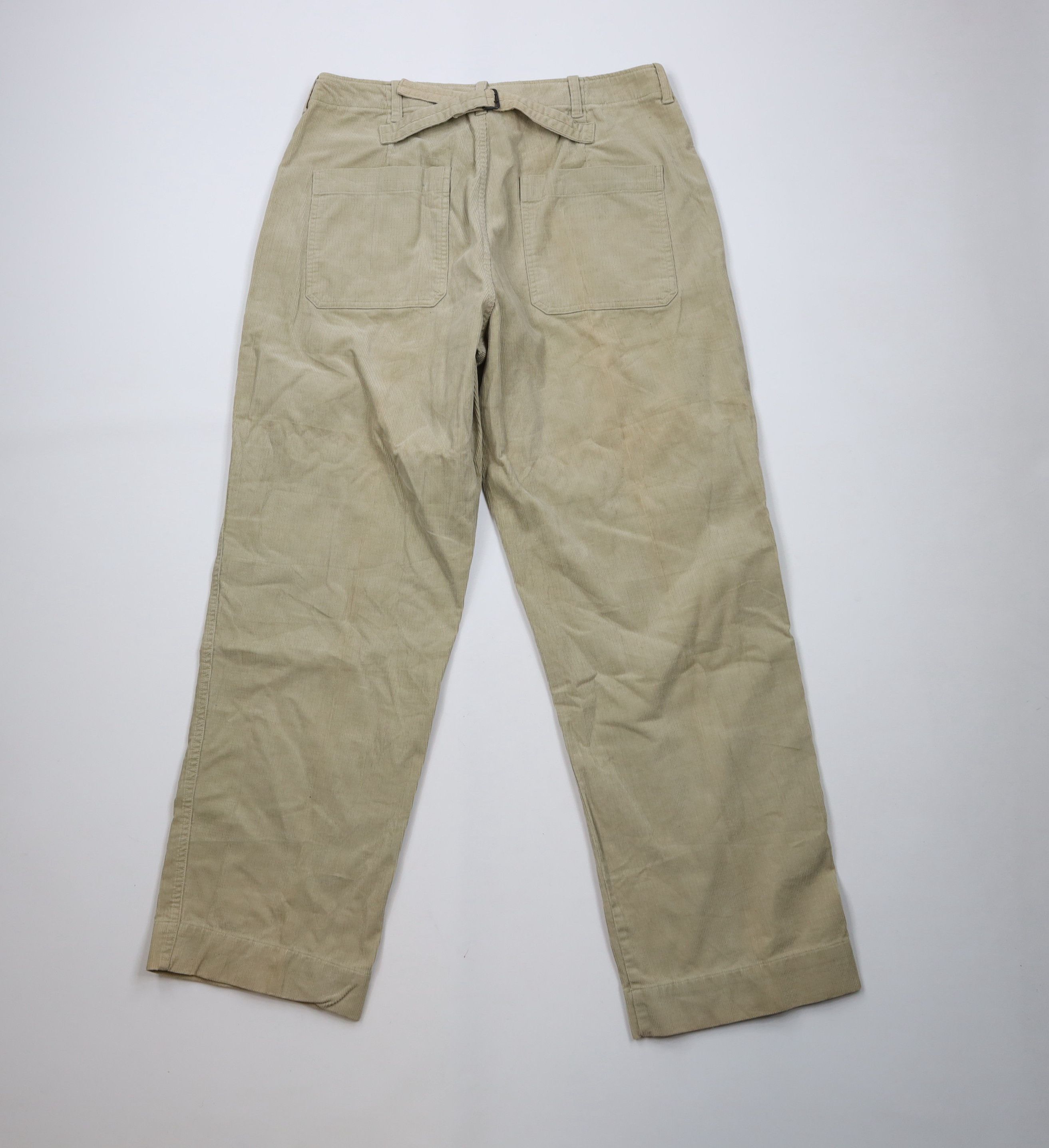 Polo Ralph Lauren × Vintage Vintage 90s Ralph Lauren Button Fly Wide Leg Corduroy Pants Size US 34 / EU 50 - 10 Thumbnail