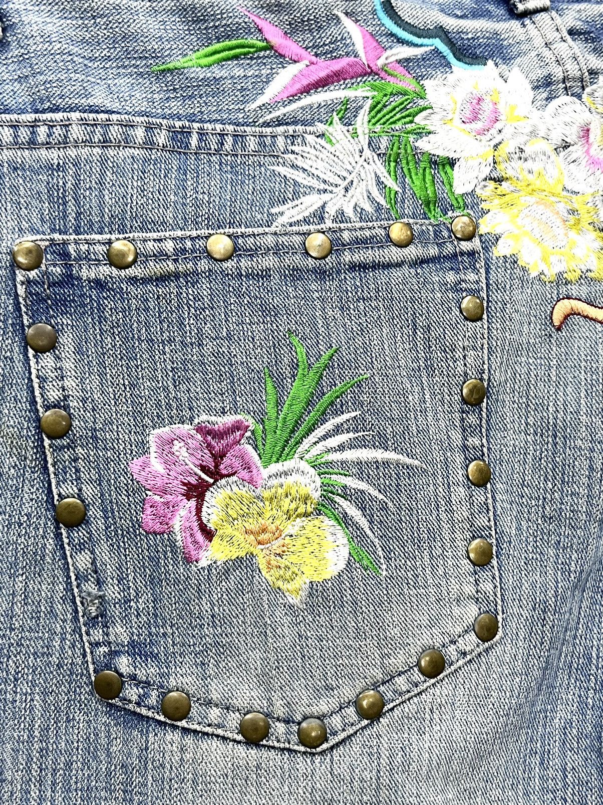 semanticdesign SEMANTIC SENSATION Karakuri Embroidery Studded Flare Size US 31 - 16 Thumbnail