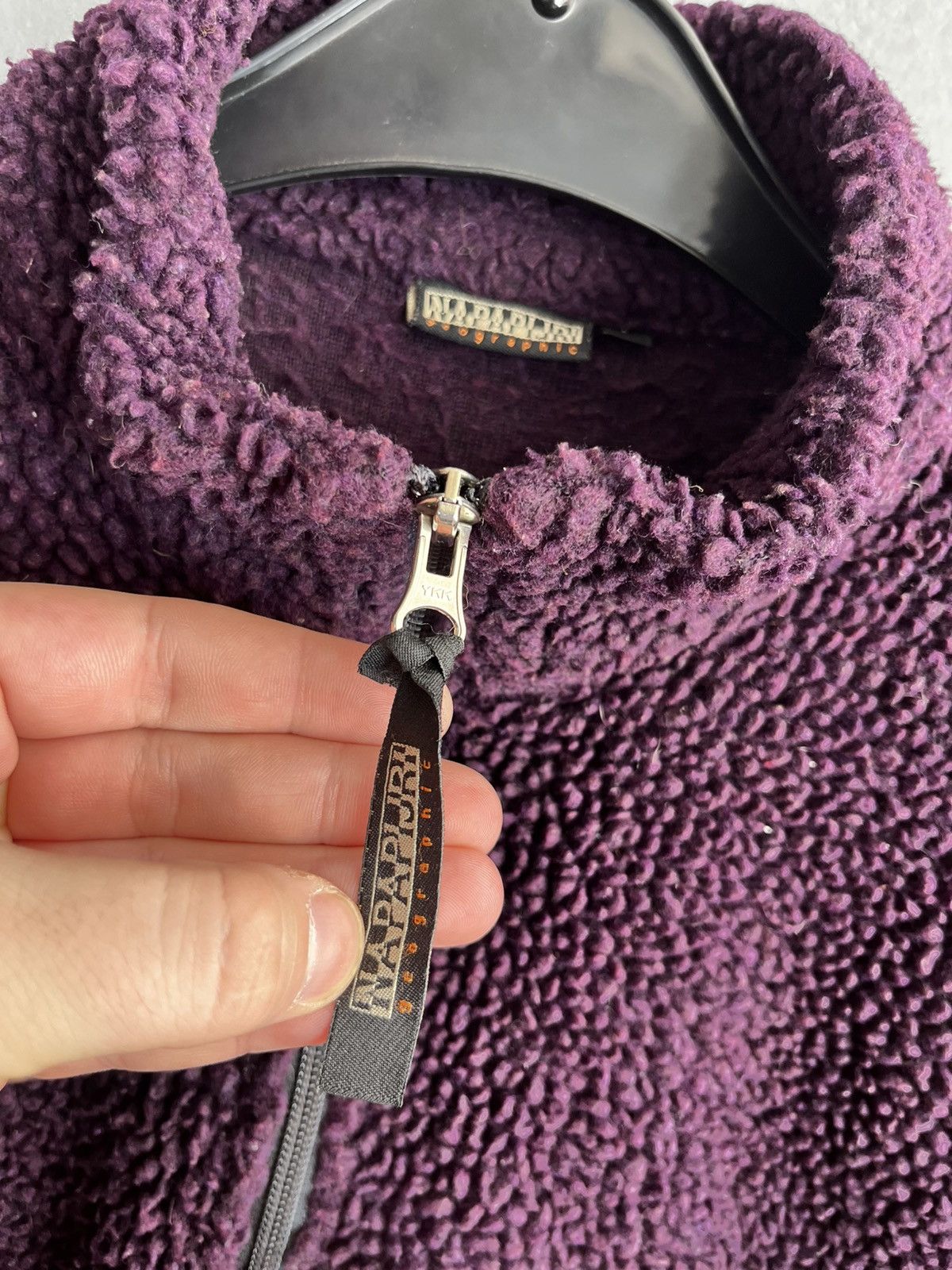 Napapijri Vintage NAPAPIJRI Geographic Fleece Sherpa 1/4 Zip Size US M / EU 48-50 / 2 - 6 Thumbnail