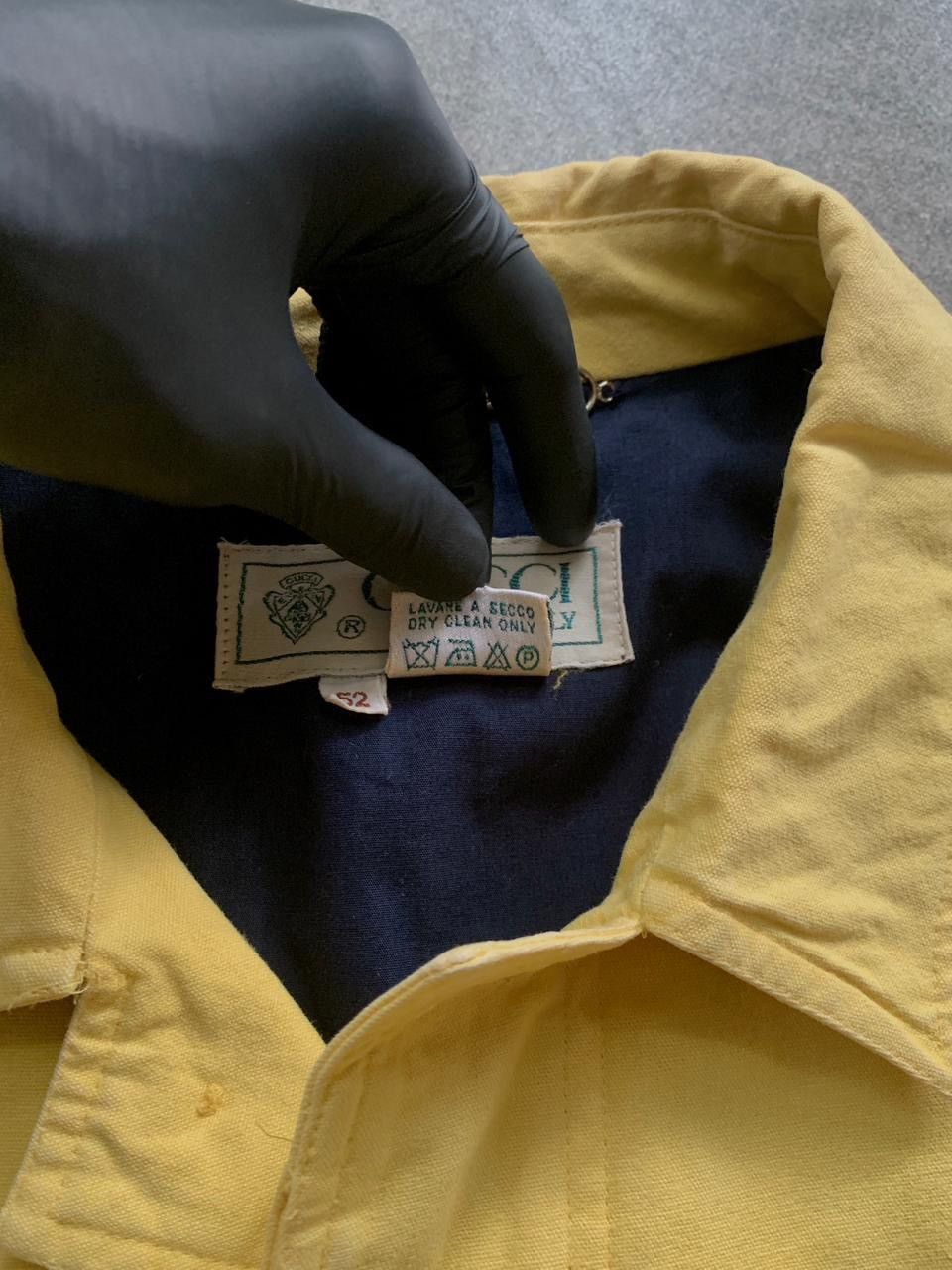 Gucci FREE TAX! 90s Canvas Cropped Work Jacket Size US L / EU 52-54 / 3 - 11 Thumbnail