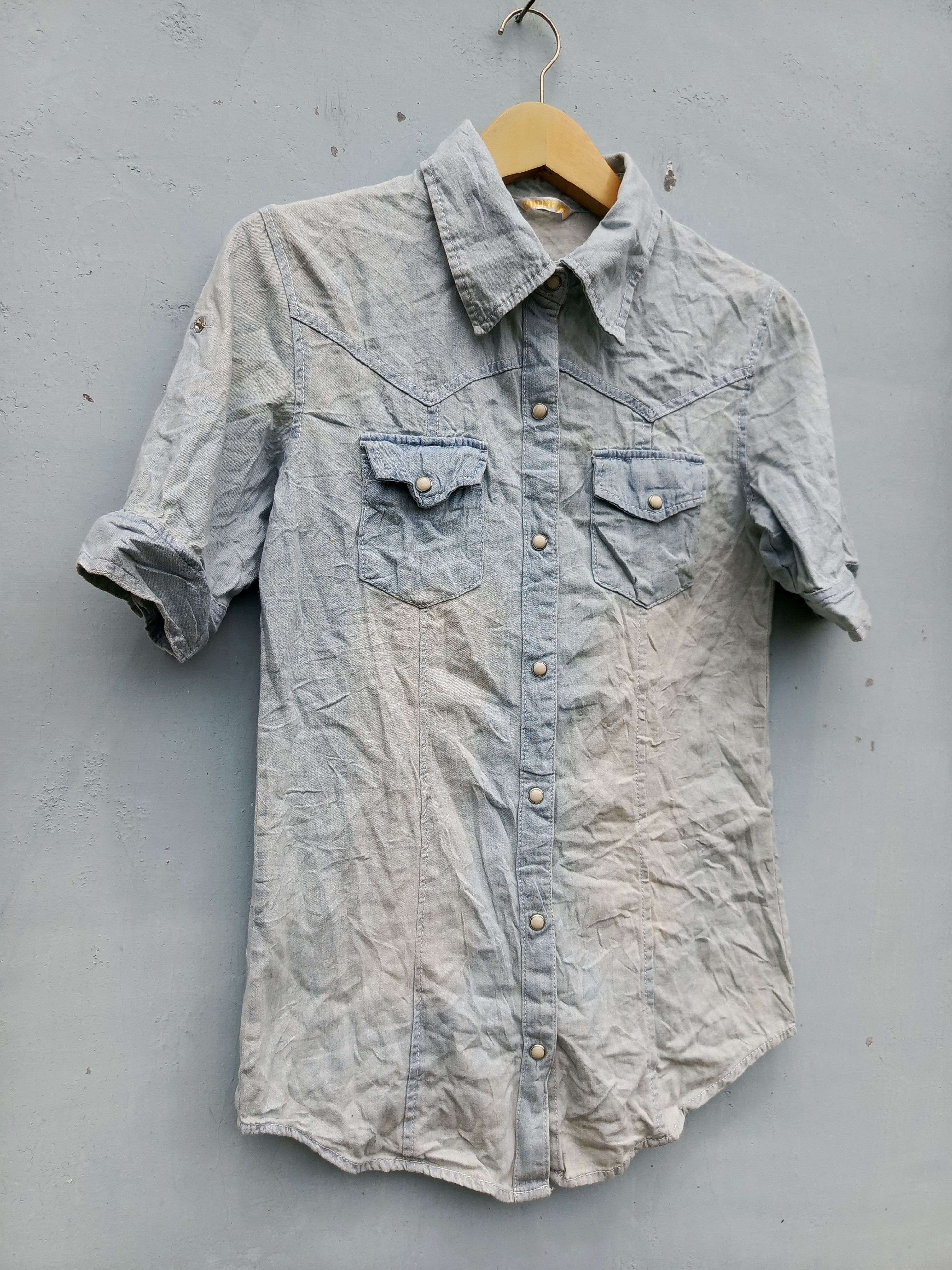 Japanese Brand Cornflake women's shirt button ups Size M / US 6-8 / IT 42-44 - 3 Thumbnail