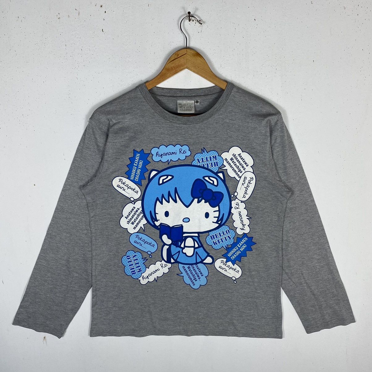 Anime × Cartoon Network × Japanese Brand HELLO KITTY EVANGELION REI & ASUKA ANIME COLLECTIBLE TEE Size US M / EU 48-50 / 2 - 2 Thumbnail