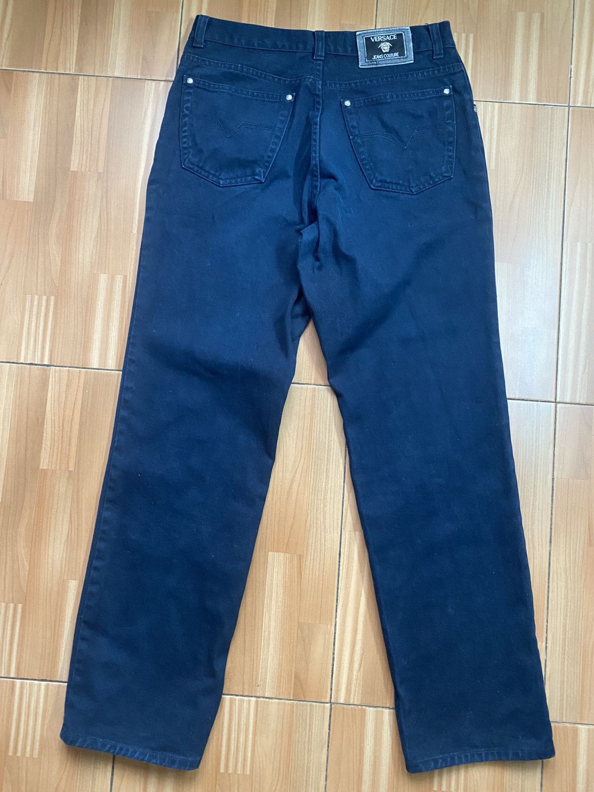 Versace Versace Jeans Couture Men’s Dark Blue Jeans 34 Vintage Size US 34 / EU 50 - 5 Thumbnail