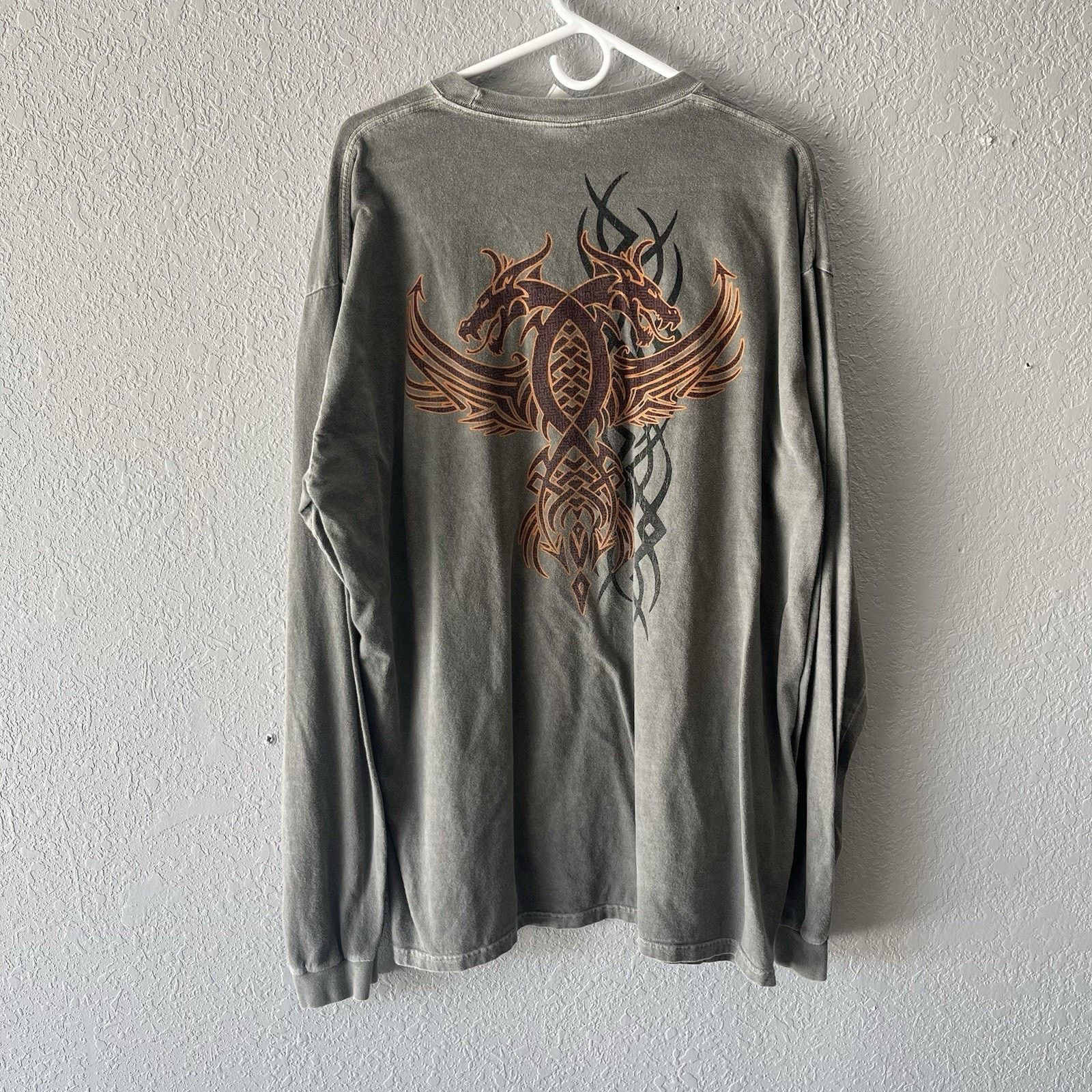Other 2000s Y2K Crazy Shirts Grey Thermal Long Sleeve Tshirt Mens Size US XL / EU 56 / 4 - 1 Thumbnail