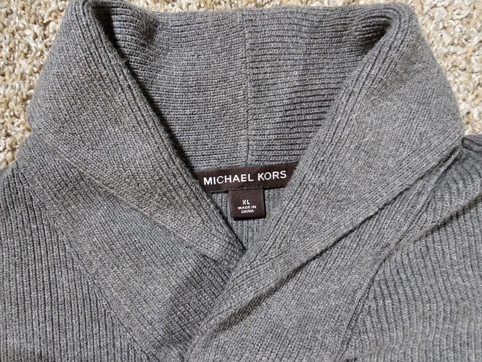Michael Kors Michael Kors Mens XL cowl neck sweater Gray Heavy Duty Size US XL / EU 56 / 4 - 2 Thumbnail