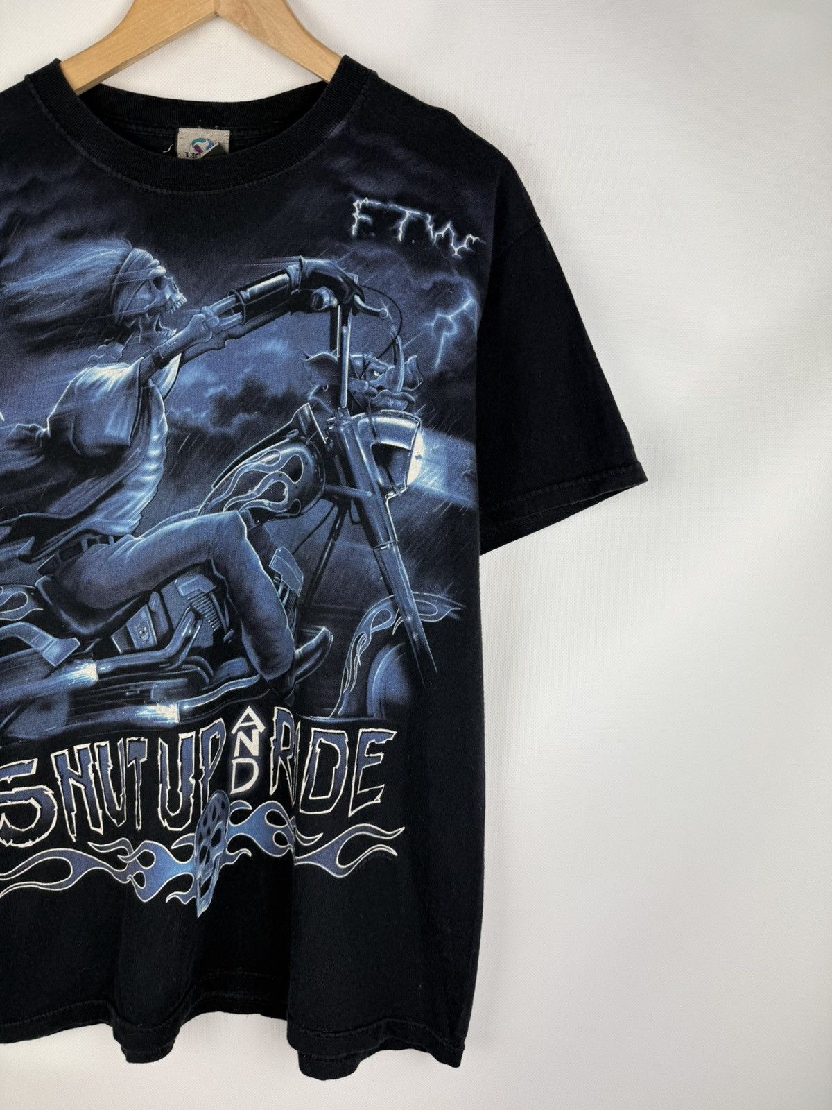 Liquid Blue FTW Shut Up And Ride Liquid Blue Graphic Print T Shirt Tee Size US L / EU 52-54 / 3 - 3 Thumbnail