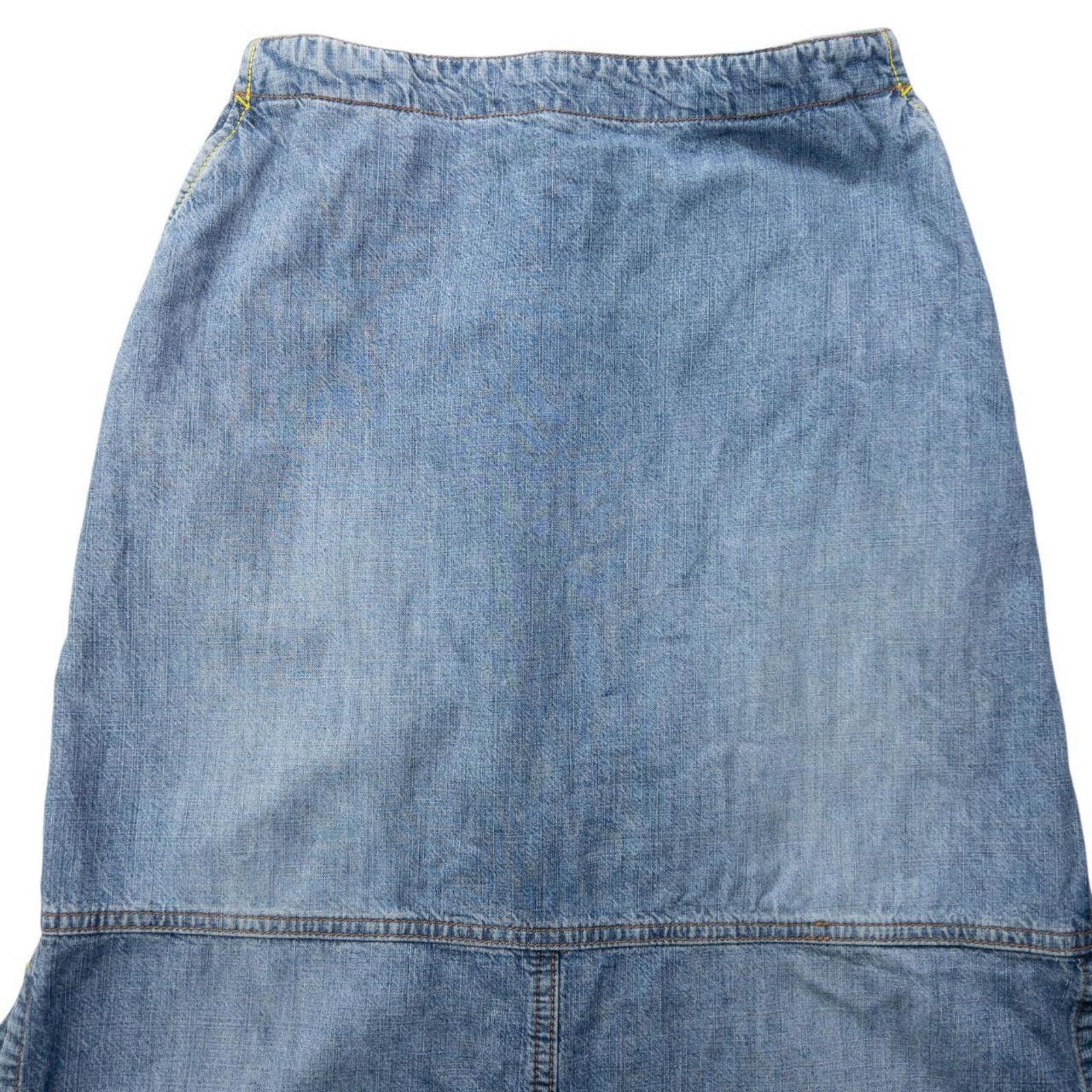 Other Vintage 2000s Armani Jeans Denim Maxi Skirt Womens Size M Size 32" / US 10 / IT 46 - 3 Thumbnail