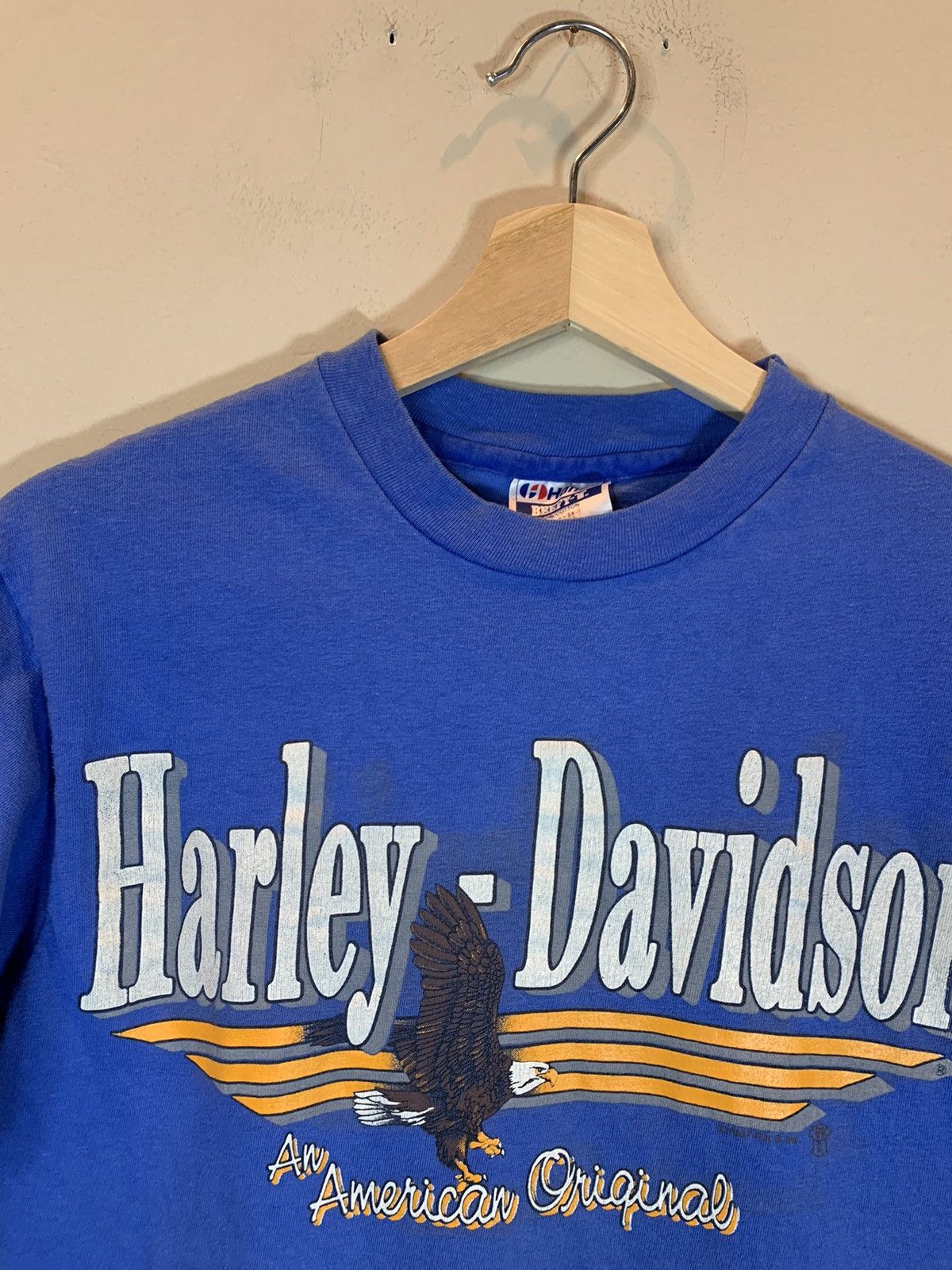 Harley Davidson × Vintage *RARE* Vintage 80s Harley Davidson Paris Texas Biker T-Shirt Size US M / EU 48-50 / 2 - 3 Thumbnail