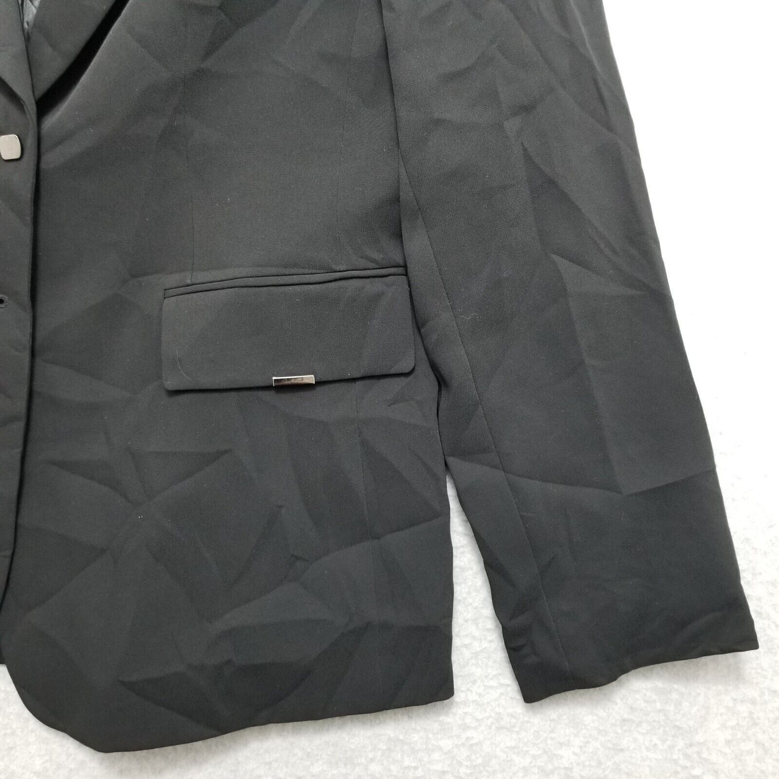 Other Tahari Blazer Womens 8 Black Pockets Buttons Casual Size M / US 6-8 / IT 42-44 - 3 Thumbnail