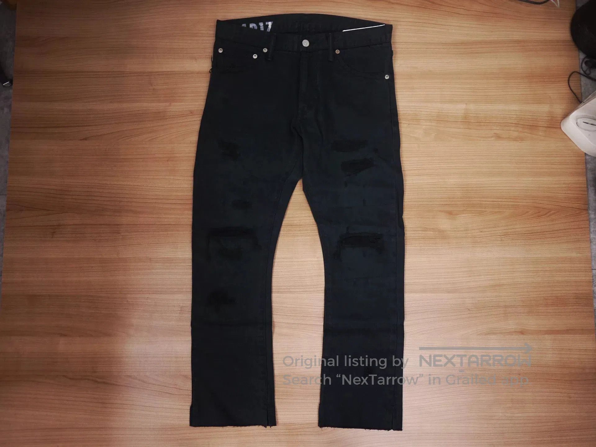Visvim visvim social sculpture black distressed jeans. Size US 32 / EU 48 - 1 Thumbnail