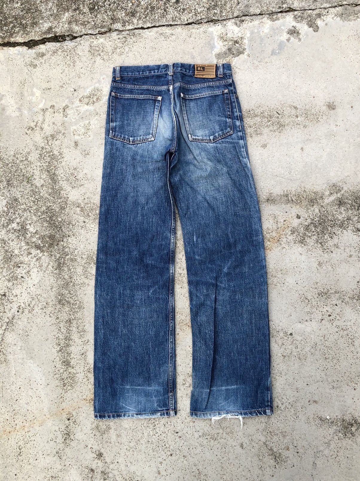 Polo Ralph Lauren VINTAGE POLO JEANS DISTRESSED DENIM Size US 28 / EU 44 - 5 Thumbnail