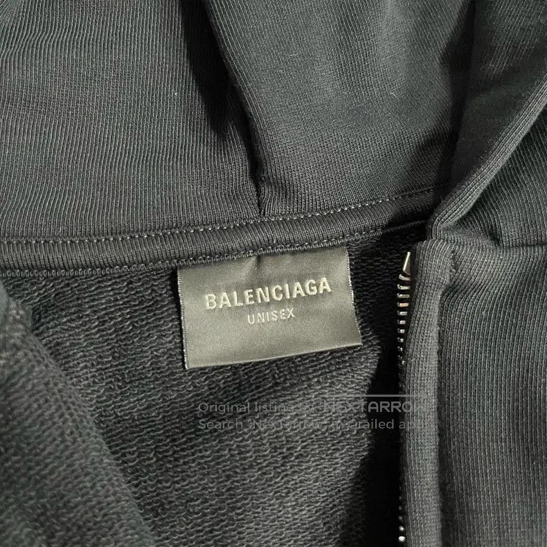 Balenciaga Balenciaga Black Logo Print Hoodie. Size US XS / EU 42 / 0 - 3 Thumbnail