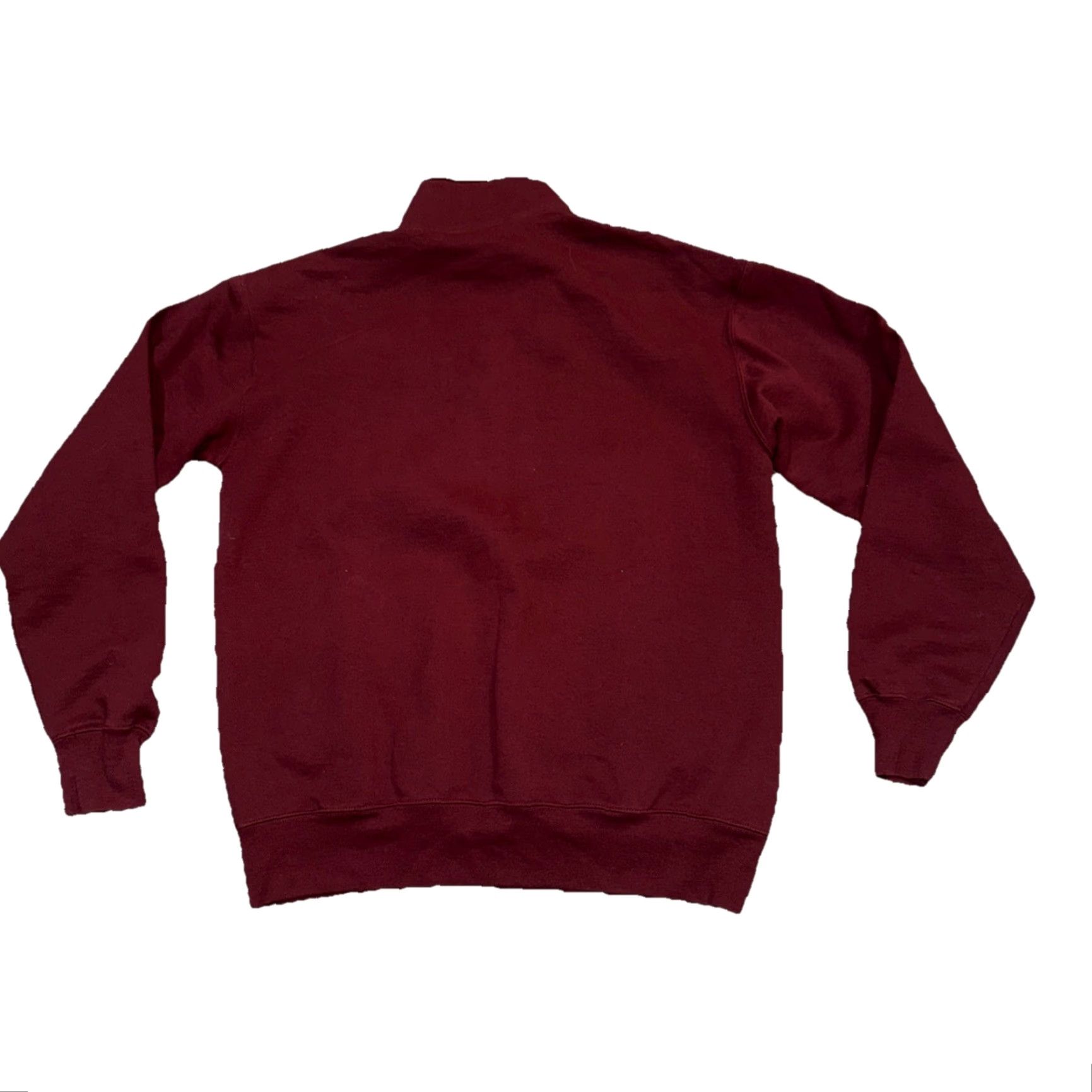 Champion Champion Sweatshirt Men L 1/4 Zip Maroon University College Logo Pullover Heavyweight Fleece Carding: Cotton/Polyester Size US L / EU 52-54 / 3 - 3 Thumbnail