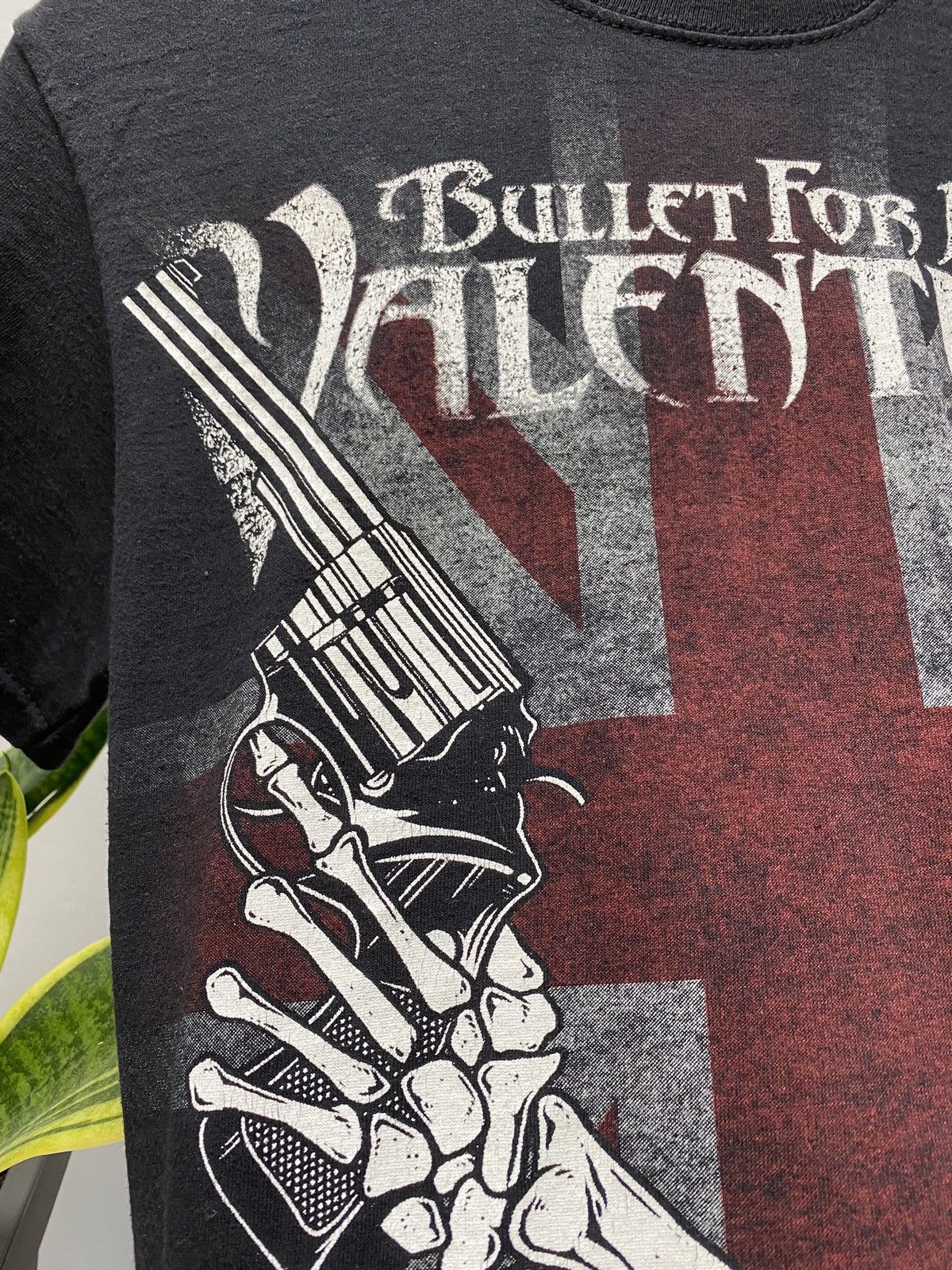 Band Tees × Vintage 00s Vintage Bullet For My Valentine Skull Guns T-Shirt Size US M / EU 48-50 / 2 - 12 Thumbnail