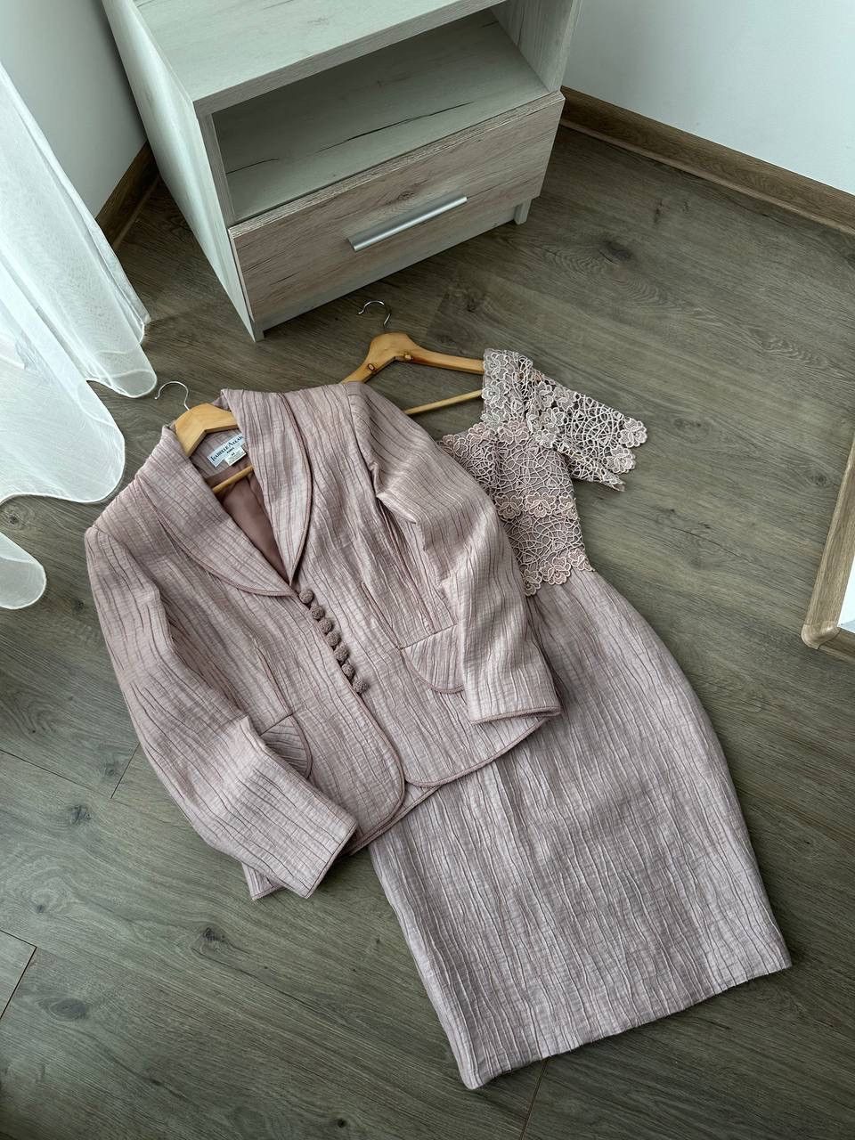 Japanese Brand × Vintage Vintage Isabelle Allard Linen Dress and Blazer Suit Size M / US 6-8 / IT 42-44 - 2 Thumbnail