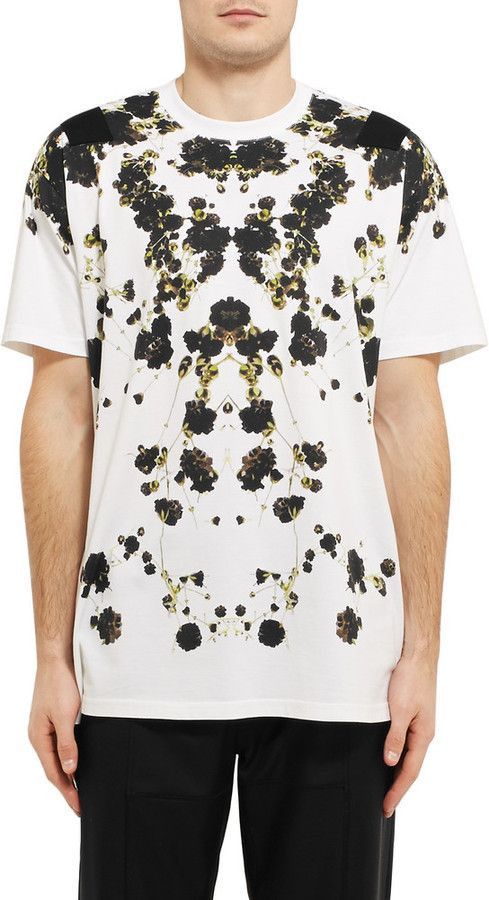 Givenchy White Baby's Breath Banded Shoulders Oversized T-Shirt Size US S / EU 44-46 / 1 - 2 Thumbnail
