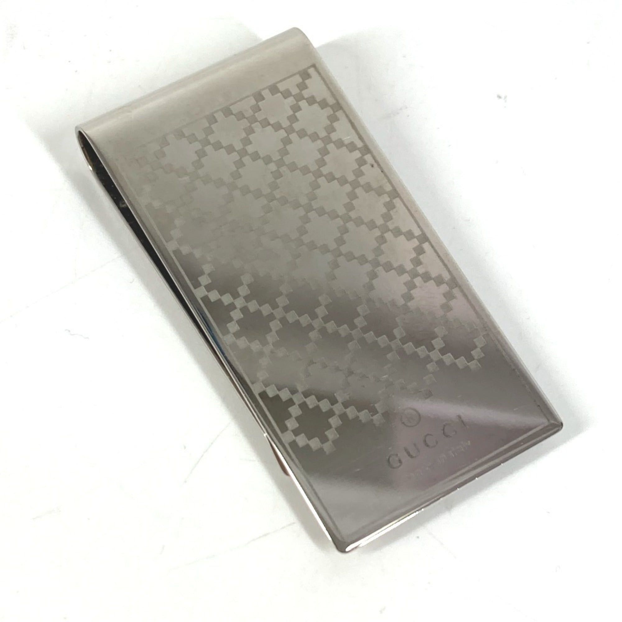 Gucci GUCCI Wallet Logo Bill Clip Money SV925 Unisex Silver Size ONE SIZE - 1 Thumbnail