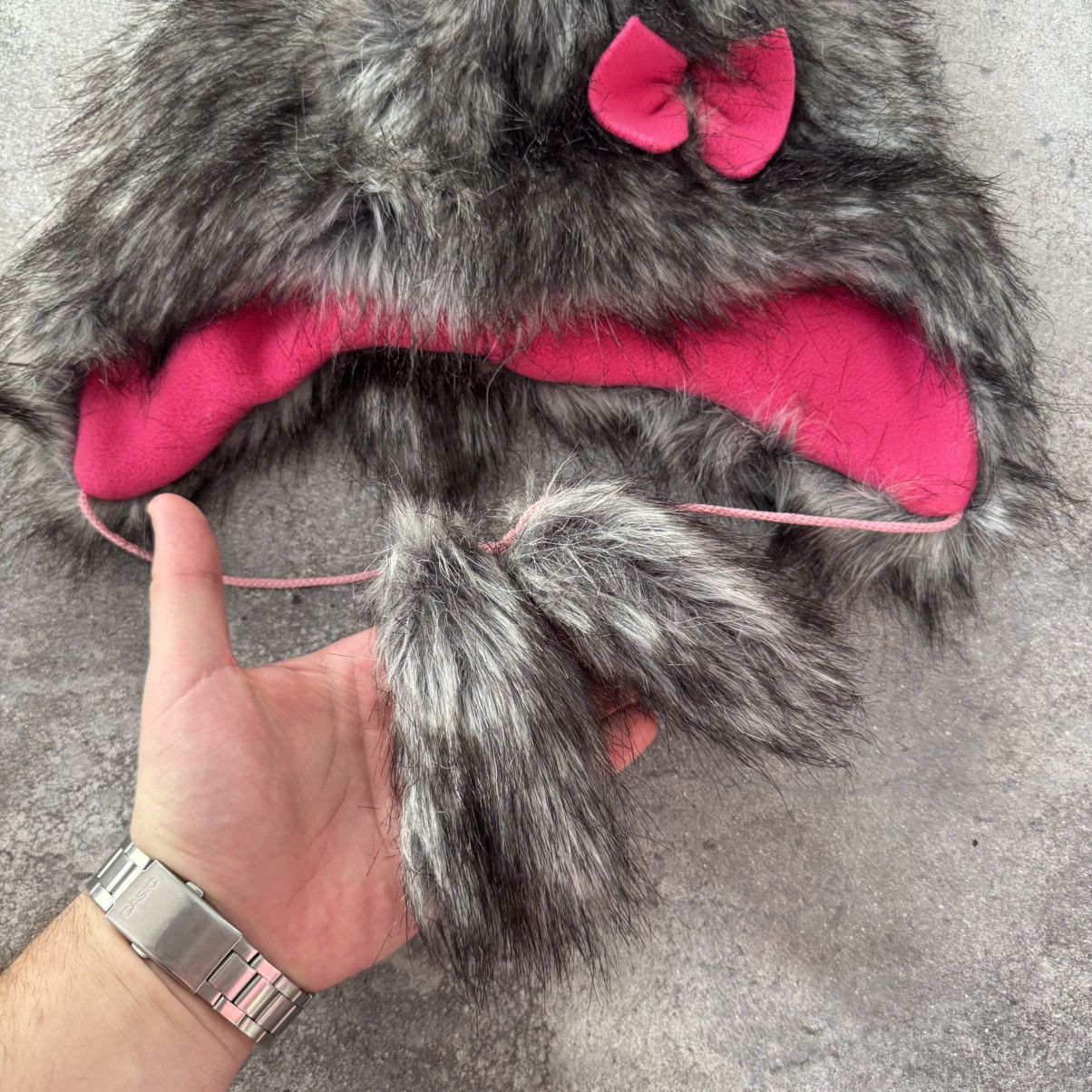 20471120 Vintage 2000's Faux Fur Y2K Ushanka Hat Size ONE SIZE - 3 Thumbnail
