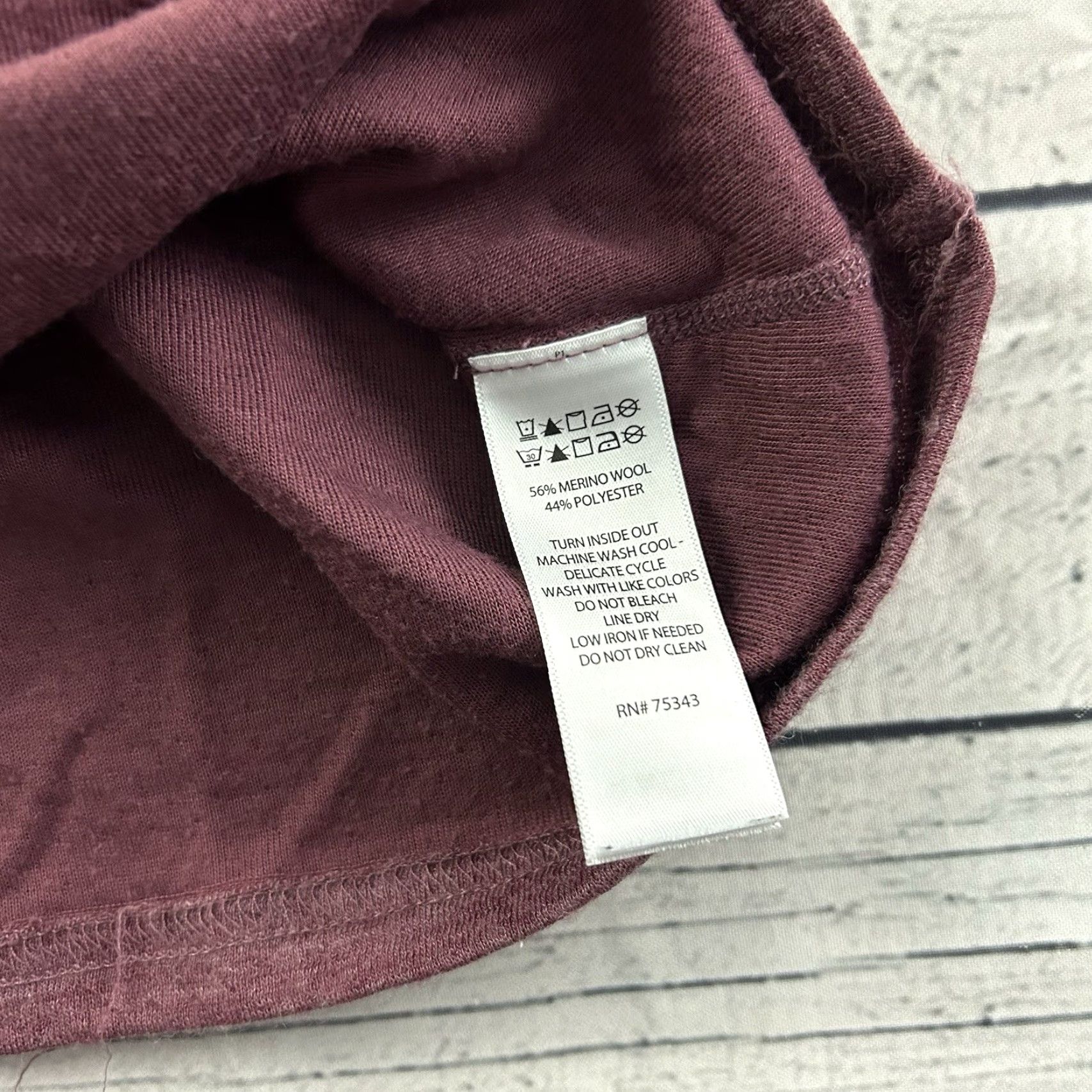 Vintage Wicked Sweater Wool Merino Blend Turtleneck Women's Small Maroon Red Pullover Womens Size S / US 4 / IT 40 - 5 Thumbnail