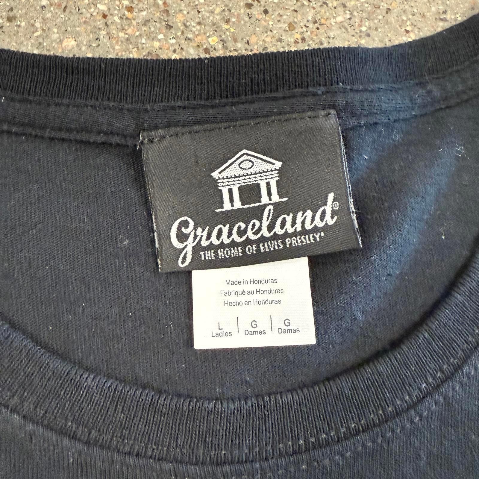 Designer Official Graceland Elvis Presley Rhinestone Shirt Women's L Size L / US 10 / IT 46 - 4 Thumbnail