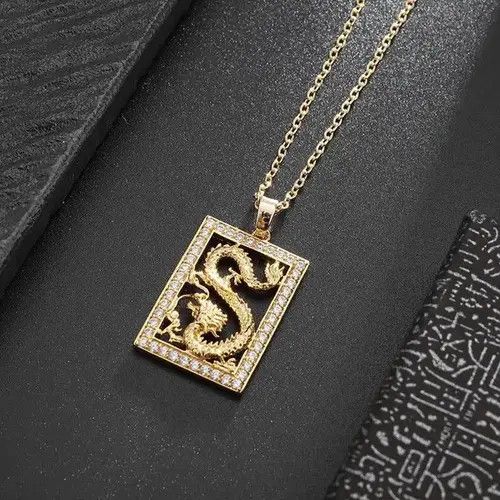 Other Golden Zircon Dragon Necklace Size ONE SIZE - 4 Thumbnail