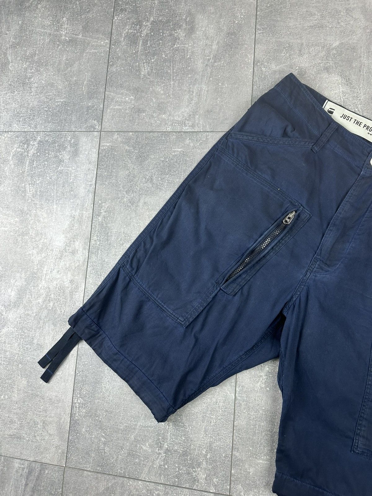 G-Star G Star Raw Japanese Navy Blue Faded Cargo Short Size US 30 / EU 46 - 7 Thumbnail
