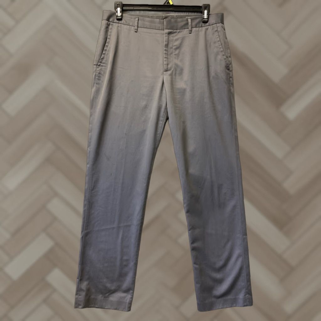 Bonobos Bonobos Chino Pants 34x32 Gray Cotton Slim Straight Mens Size US 34 / EU 50 - 1 Thumbnail
