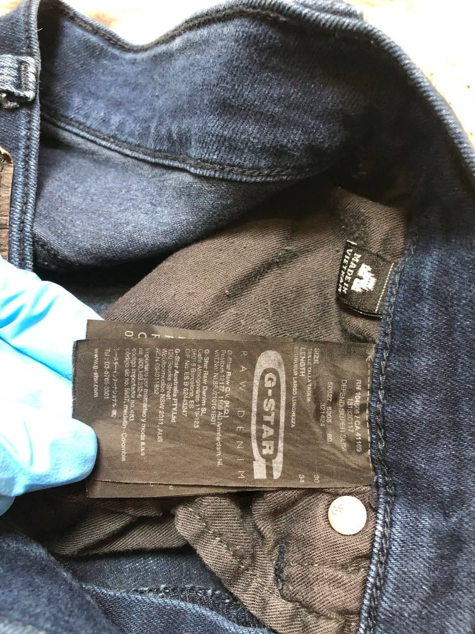 G-Star G Star Jeans Adult Raw Denim Dark Wash Straight Leg Size 30" / US 8 / IT 44 - 3 Thumbnail